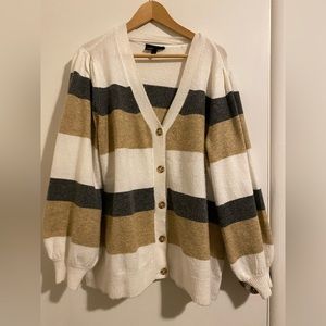 Lane Bryant Stripped Cardigan